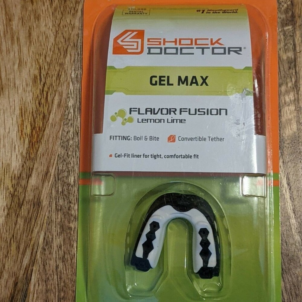 Shock Doctor Gel Max Lemon Lime Flavor Fusion Youth Sports Mouth guard Football